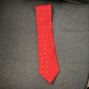 Hermes Tie with Bird and Sun Print | Sz OS